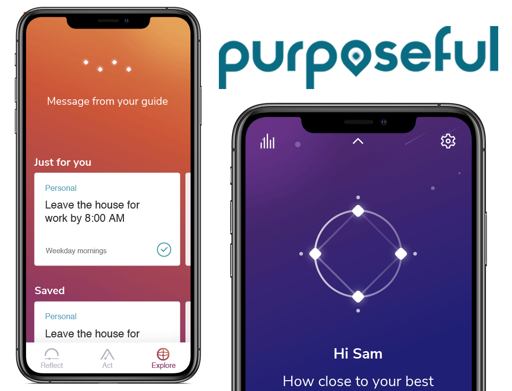 Purposeful app marketing image